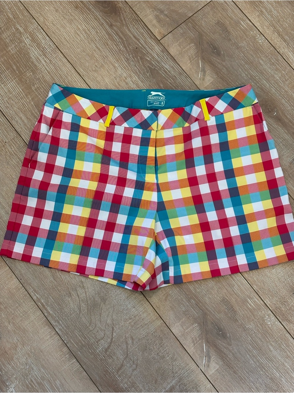 Slazenger Multi-Color Plaid Women’s Golf Shorts